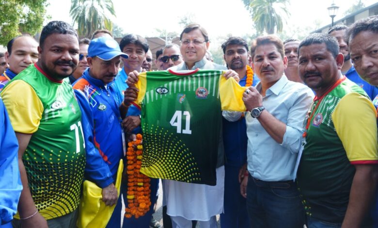 चौथे खेलो मास्टर्स राष्ट्रीय चैंपियनशिप में प्रतिभाग करने के लिए उत्तराखण्ड की टीम रवाना
