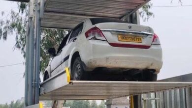 शहर के निर्माणाधीन ऑटोमेटेड पार्किंग की ट्रायल कार्य जोरों पर