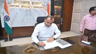 हरिद्वार के नए जिलाधिकारी मयूर दीक्षित ने संभाला चार्ज