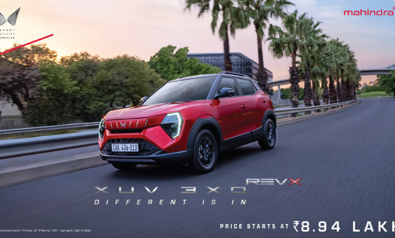 Mahindra ने 8.94 लाख की शुरुआती कीमत पर XUV 3XO ‘REVX’ सीरीज़ लॉन्च की