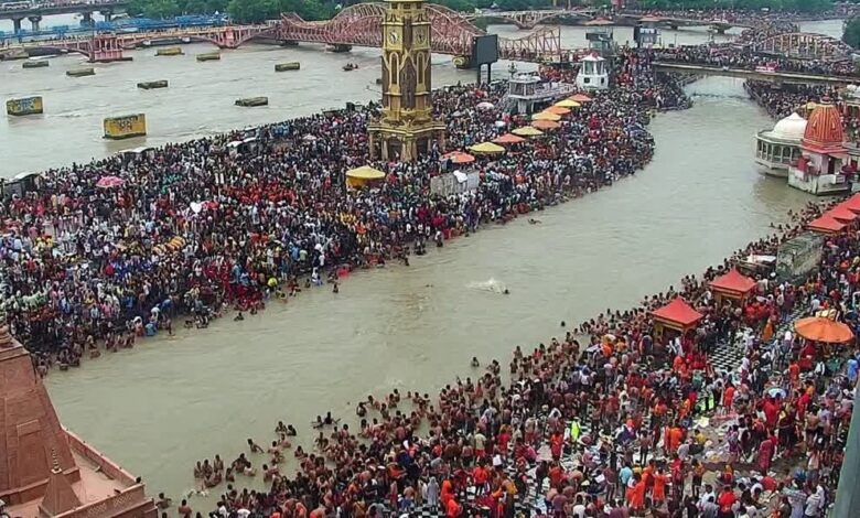 4.13 करोड़ भक्तों ने हरकी पैड़ी से भरा गंगाजल