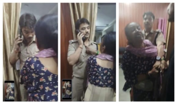 सर्किट हाउस पुलिस चौकी के अंदर चौकी प्रभारी से मारपीट मोबाइल तोड़ा