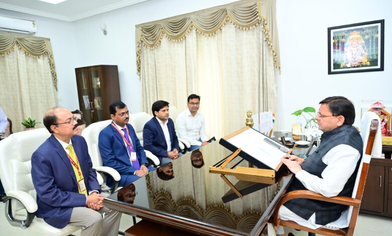 सीएम धामी से पंजाब नेशनल बैंक से आए प्रतिनिधि मंडल ने भेंट की