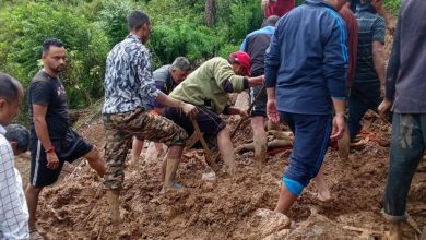 चमोली जनपद के देवाल विकास खंड के मोपाटा में अतिवृष्टि से दो की मृत्यु एवं दो घायल