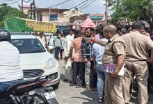 तेज रफ्तार ट्रक ने तीन लोगों को कुचला तेज रफ्तार ट्रक ने तीन लोगों को कुचला