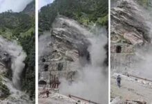 हेलंग में भारी भूस्खलन, अचानक दरका पहाड़-बाल-बाल बची मजदूरों की जान हेलंग में भारी भूस्खलन, अचानक दरका पहाड़-बाल-बाल बची मजदूरों की जान
