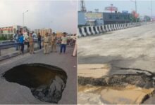 हरिद्वार में हाईवे के बीचों-बीच बने गहरे गड्ढे, फ्लाईओवर किया गया बंद हरिद्वार में हाईवे के बीचों-बीच बने गहरे गड्ढे, फ्लाईओवर किया गया बंद