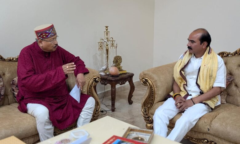 महाराज ने की केन्द्रीय मंत्री अजय टम्टा से की मुलाकात