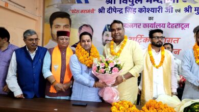 भाजयुमो प्रदेश पदाधिकारियों का भव्य स्वागत, सिद्धार्थ अग्रवाल बोले – युवा ही राष्ट्र की सबसे बड़ी शक्ति