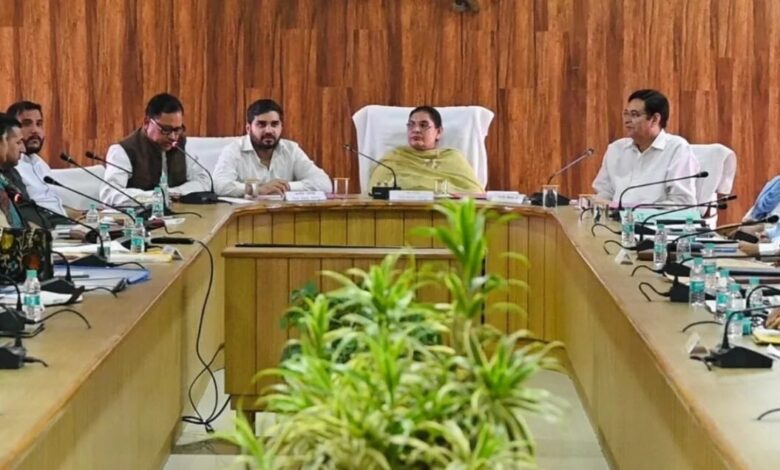 जिला पंचायत की बैठक में विकास योजनाओं को रफ्तार देने पर जोर