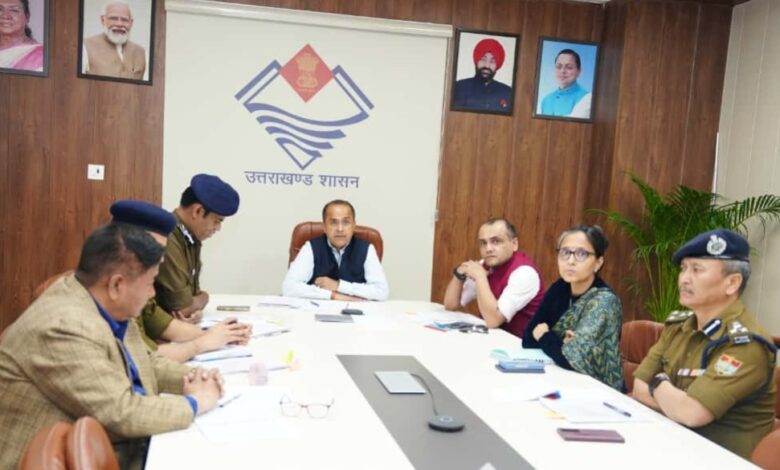 राज्य में सुरक्षा व्यवस्था को लेकर गृह सचिव शैलेश बगौली ने की उच्च-स्तरीय बैठक