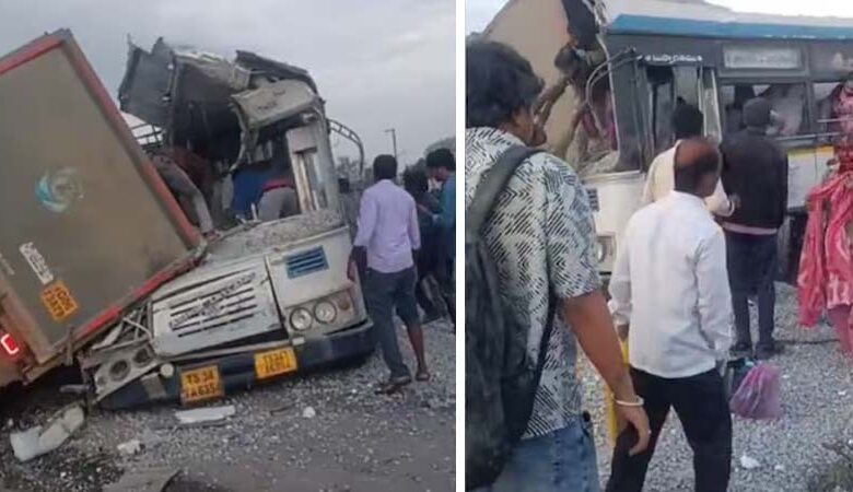 बस और ट्रक में टक्कर, 18 लोगों की मौत, 15 घायल