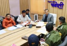 जिलाधिकारी ने बीआरओ, एनएचआईडीसीएल, एवं रेलवे परियोजना की समीक्षा बैठक ली
