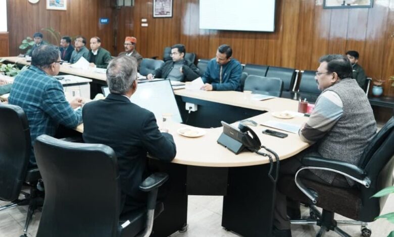 वन विभाग की ”गैर प्रकाष्ठ वन उपज का विकास तथा हर्बल एवं एरोमा टूरिज्म परियोजना“ के अन्तर्गत राज्य स्तरीय अनुश्रवण समिति की बैठक आयोजित