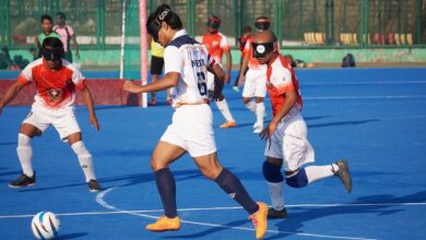 दृष्टिहीन खिलाड़ियों ने दिखाया दमखम