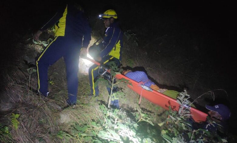 जंगल में घास लेने गई महिला खाई में गिरी, मौत