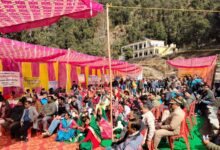 जन-जन की सरकार के अंतर्गत विकासखंड पोखरी की न्याय पंचायत थालाबैंड पोखरी में बहुउद्देश्यीय शिविर का आयोजन