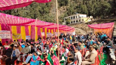 जन-जन की सरकार के अंतर्गत विकासखंड पोखरी की न्याय पंचायत थालाबैंड पोखरी में बहुउद्देश्यीय शिविर का आयोजन