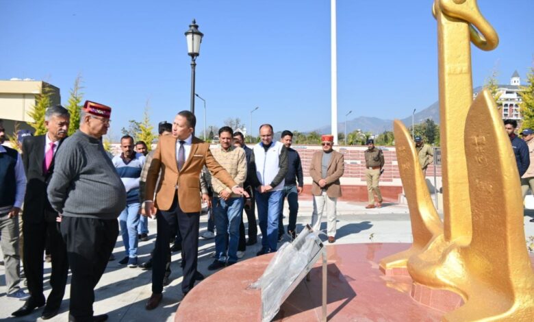 सैनिक कल्याण मंत्री गणेश जोशी ने किया निर्माणाधीन सैन्यधाम के अंतिम चरणों के निर्माण कार्यों का निरीक्षण सैनिक कल्याण मंत्री गणेश जोशी ने किया निर्माणाधीन सैन्यधाम के अंतिम चरणों के निर्माण कार्यों का निरीक्षण