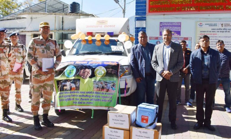 सरकार ने चमोली जिले के लिए पशुपालन विभाग एवं भारत-तिब्बत सीमा पुलिस बल को वेटेनरी मेडिकेयर यूनिट वाहन उपलब्ध कराया