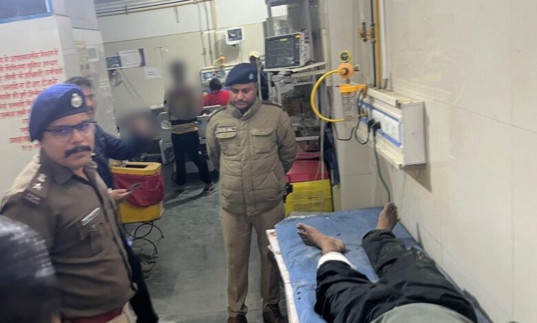 पुलिस पर हमला कर फरार चल रहा बदमाश मुठभेड़ के बाद गिरफ्तार