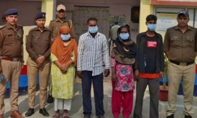 नाबालिग से जबरन अनैतिक देह व्यापार करवाने वाली दो महिलाओं सहित 4 गिरफ्तार