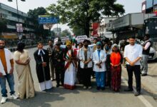 नर्सिंग एकता मंच ने निकाली रैली