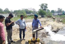 पेयजल आपूर्ति के विकास कार्यों का उप मेलाधिकारी ने किया निरीक्षण
