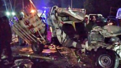 बस और पिकअप के बीच जोरदार टक्कर, 13 लोगों की मौत, 26 अन्य घायल