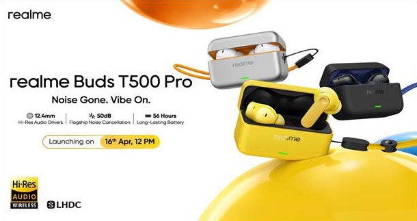 realme Buds T500 Pro 2599 में लॉन्च – फ्लैगशिप साउंड, दमदार ANC और यूनिक कैंडी-इंस्पायर्ड डिज़ाइन के साथ realme Buds T500 Pro 2599 में लॉन्च – फ्लैगशिप साउंड, दमदार ANC और यूनिक कैंडी-इंस्पायर्ड डिज़ाइन के साथ