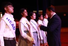 अक्षरा सिंह और तनमय जांगिड ने हेड गर्ल एवं हेड बॉय का दायित्व संभाला