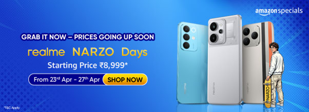 realme ने आज से Amazon पर realme NARZO Days की शुरुआत की