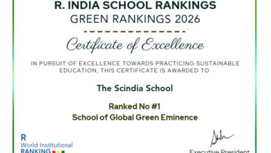 द सिंधिया स्कूल को भारत के टॉप 100 ग्रीन स्कूल्स में मिली जगह
