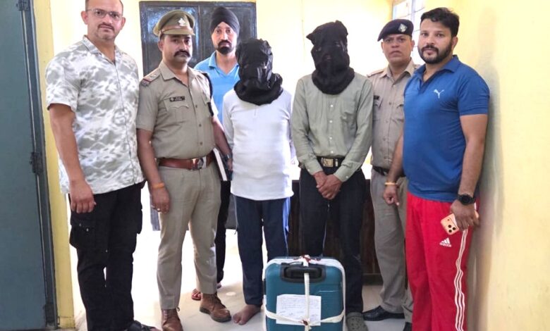 चरस के साथ दो गिरफ्तार, एनडीपीएस एक्ट में मुकदमा
