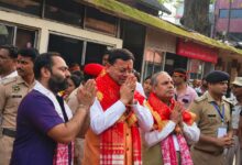 मुख्यमंत्री  धामी ने कामाख्या देवी मंदिर में की पूजा-अर्चना