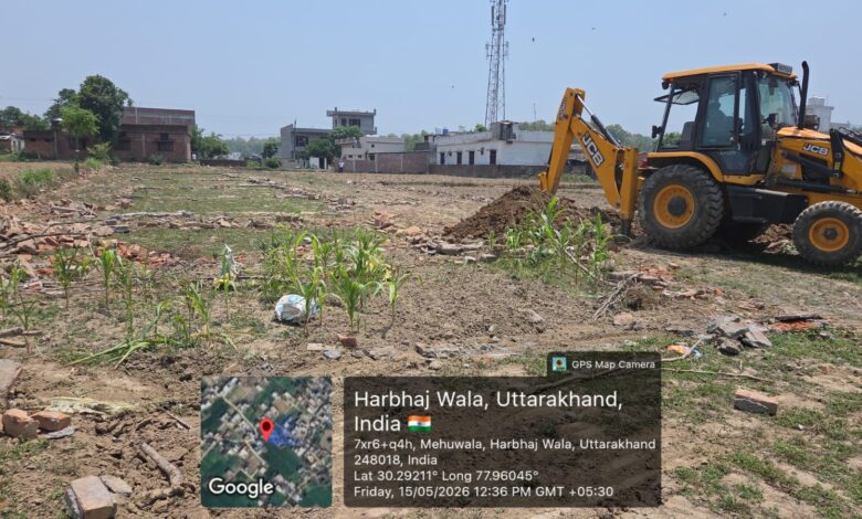 अवैध प्लॉटिंग पर एमडीडीए की सख्त कार्रवाई, तीन बीघा में विकसित की जा रही प्लॉटिंग ध्वस्त