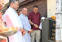 कैबिनेट मंत्री गणेश जोशी ने किया सालावाला के बृजलोक कॉलोनी में नाला निर्माण कार्य का शिलान्यास