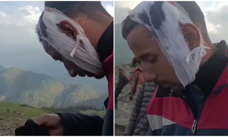 तुंगनाथ धाम में श्रद्धालु ने घोड़ा-खच्चर संचालक को मारा, सिर पर गंभीर चोट