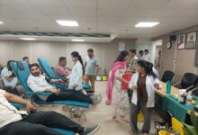 रक्तदान शिविर में किया गया 40 यूनिट रक्त संग्रहित, एक यूनिट रक्त से बच सकती हैं 3 जिंदगियां