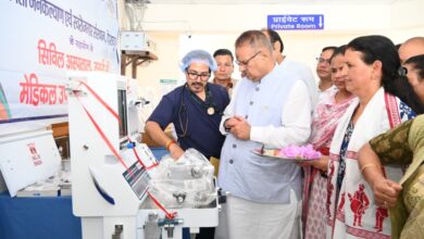 कैबिनेट मंत्री गणेश जोशी ने सिविल अस्पताल का निरीक्षण किया, अस्पताल को विभिन्न आधुनिक चिकित्सा उपकरण समर्पित किए