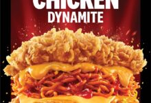 KFC के डबल चिकन डायनामाईट में है क्रिस्पी चिकन के बीच नूडल का मजा KFC के डबल चिकन डायनामाईट में है क्रिस्पी चिकन के बीच नूडल का मजा
