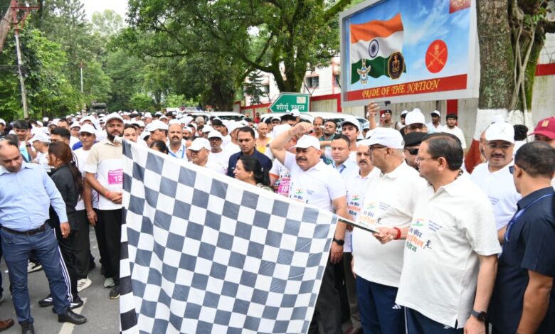 मुख्यमंत्री और सैनिक कल्याण मंत्री ने रन फॉर कारगिल हीरोज’ मैराथॉन का किया फ्लैग ऑफ