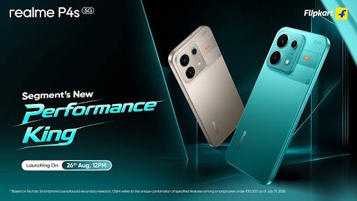 realme P4s 5G कल डुअल-चिप पावर और फ्लैगशिप-लेवल Samsung M14 डिस्प्ले के साथ होगा लॉन्च