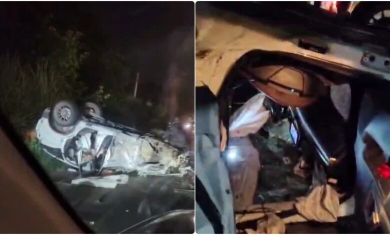 हरिद्वार-दिल्ली हाईवे पर डिवाइडर से टकराई कार