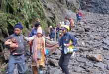 चीड़वासा में लैंडस्लाइड प्रभावित मार्ग से 6500 से अधिक यात्रियों को SDRF ने सुरक्षित निकाला