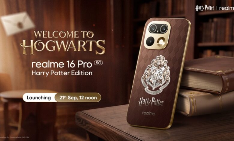 realme ने आगामी realme 16 Pro Harry Potter Edition के Hogwarts Inspired Design से पर्दा उठाया realme ने आगामी realme 16 Pro Harry Potter Edition के Hogwarts Inspired Design से पर्दा उठाया