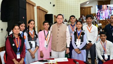 युवाओं के विचार विकसित उत्तराखण्ड के निर्माण में निभाएंगे महत्वपूर्ण भूमिका : मुख्यमंत्री