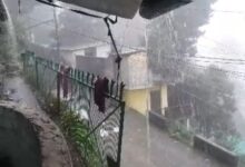 तेज हवाओं के चलते हो रही है मूसलाधार बारिश । एक दिवसीय स्कूलों व आंगनबाड़ी केंद्रों में अवकाश घोषित।11 मार्ग बंद।